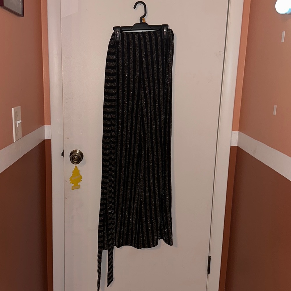 Black and Sliver “disco” pants set